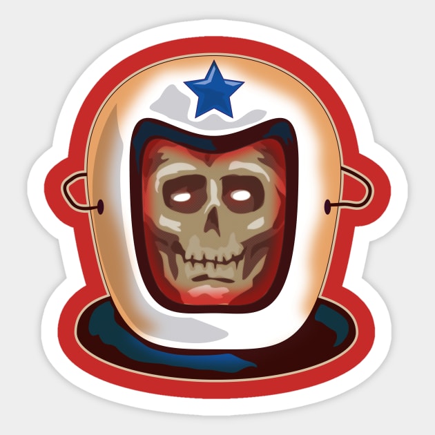 Astro Skull Sticker by zerostreet